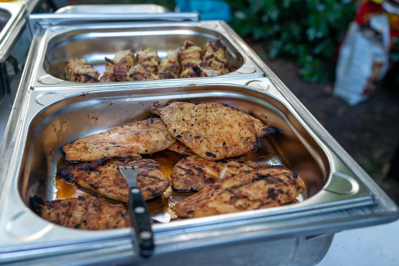 Kulinarisches Detail aus einer Cateringkomposition